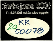 2003 - Numer wjazdowy